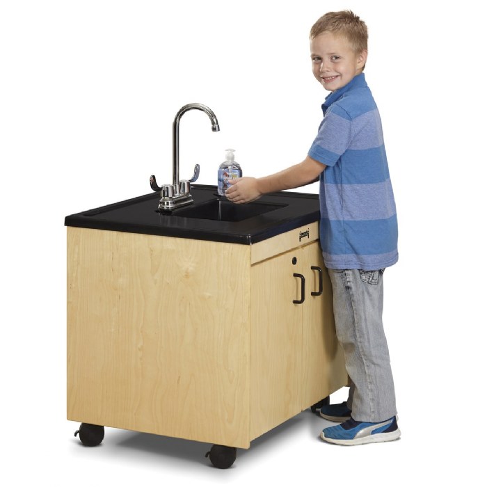 Alternate Image #1 of Clean Hands Helper Portable Handwashing Station - Plastic Sink