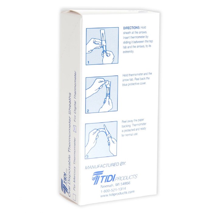 Alternate Image #1 of Thermometer Sheath - 100 per Box