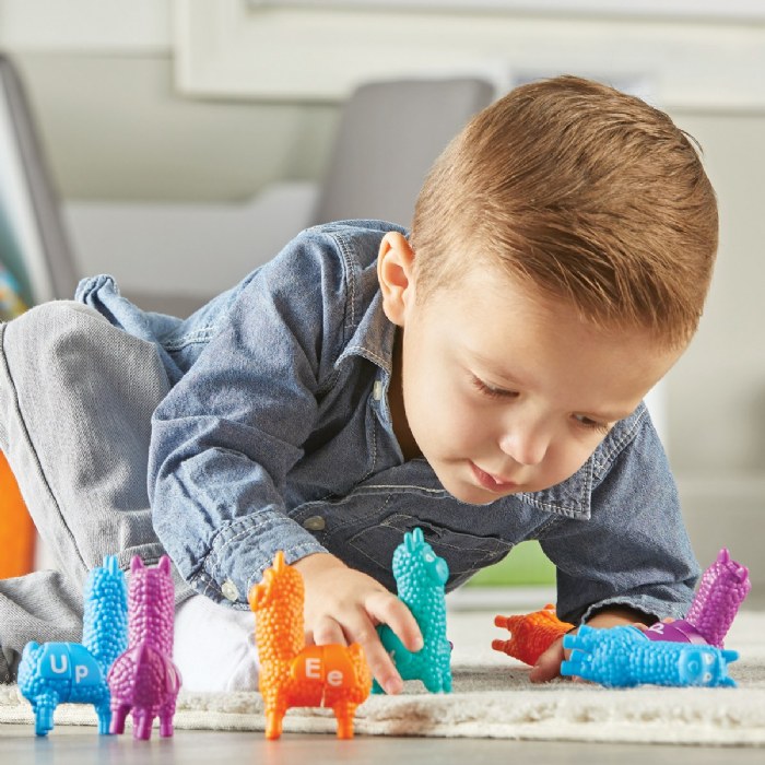 Alternate Image #1 of Snap Together Letter Llamas