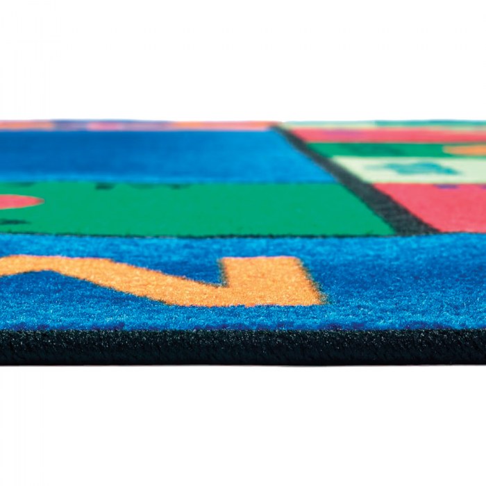 Alternate Image #1 of Bilingual Alphabet Carpet - 8'4" x 11'8" Rectangle