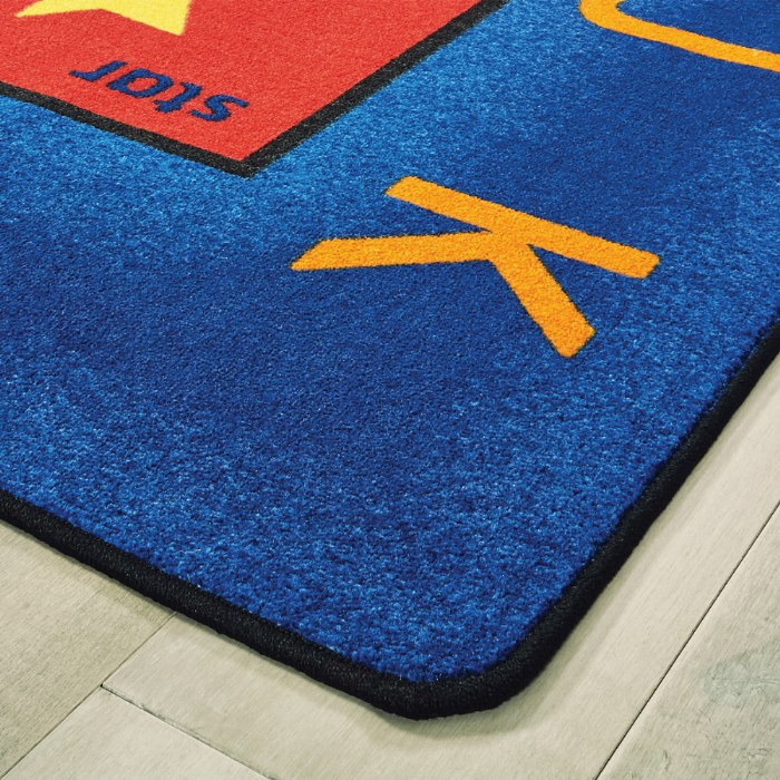 Alternate Image #1 of Bilingual Alphabet Carpet - 8'4" x 11'8" Rectangle