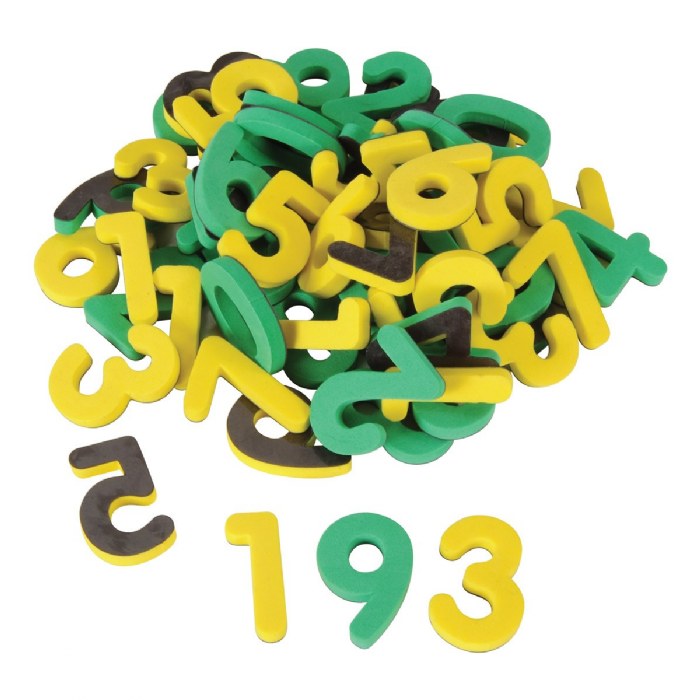 Alternate Image #1 of Magnetic Foam Numbers - 60 Pieces