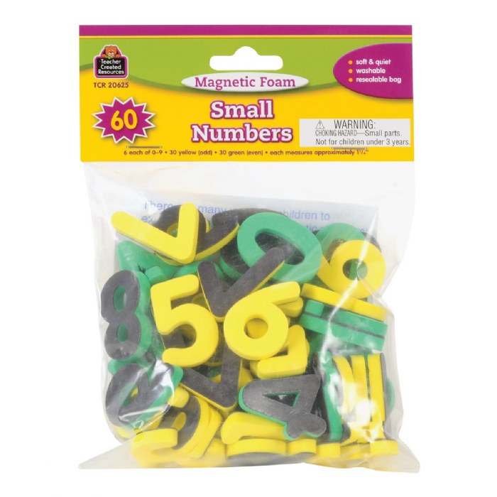 Alternate Image #1 of Magnetic Foam Numbers - 60 Pieces