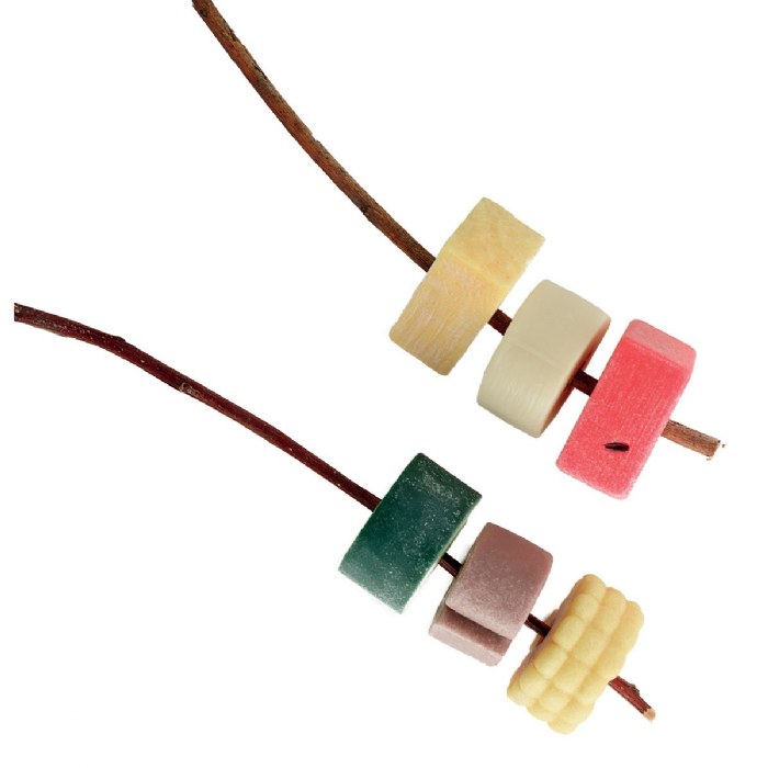 Alternate Image #1 of Sensory Play Stones: Threading Kebabs - 12 Pieces