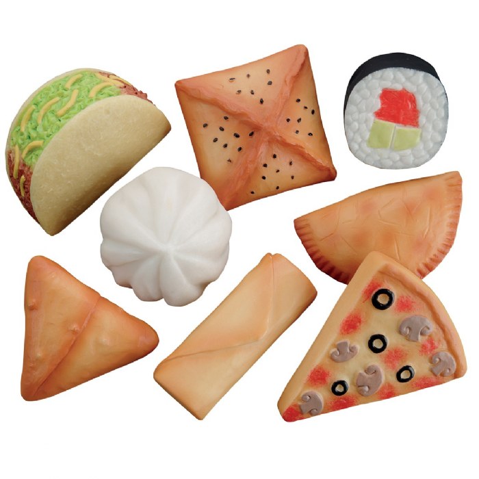 Primary Image of Sensory Play Stones: Foods of The World - 8 Pieces
