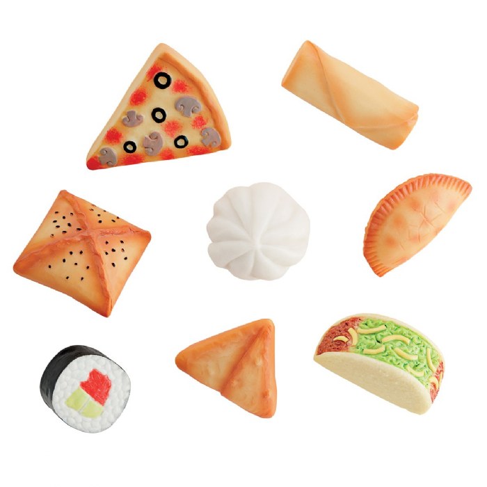 Alternate Image #1 of Sensory Play Stones: Foods of The World - 8 Pieces
