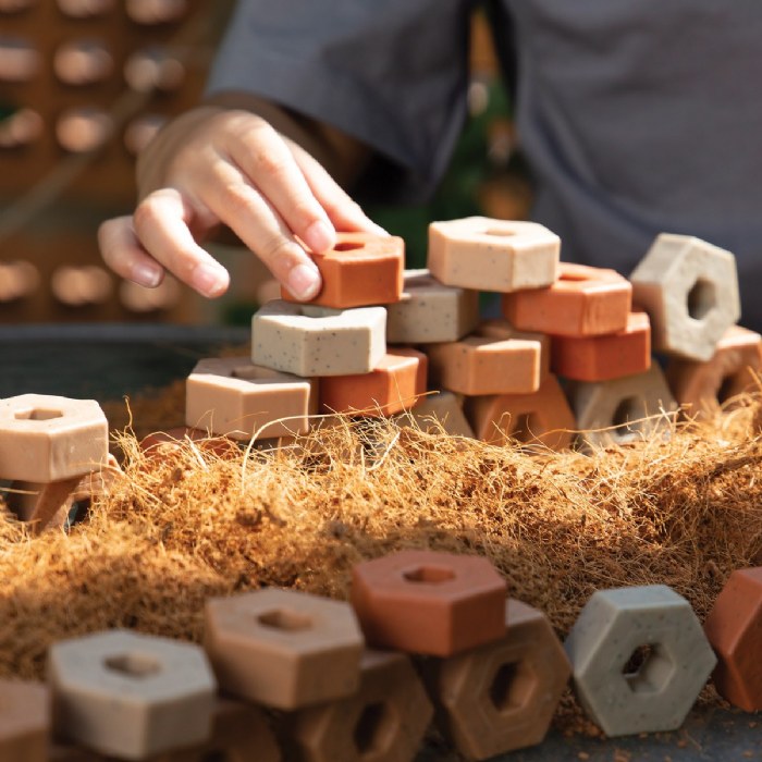 Alternate Image #1 of Little Pavers Block Builders - 60 Pieces