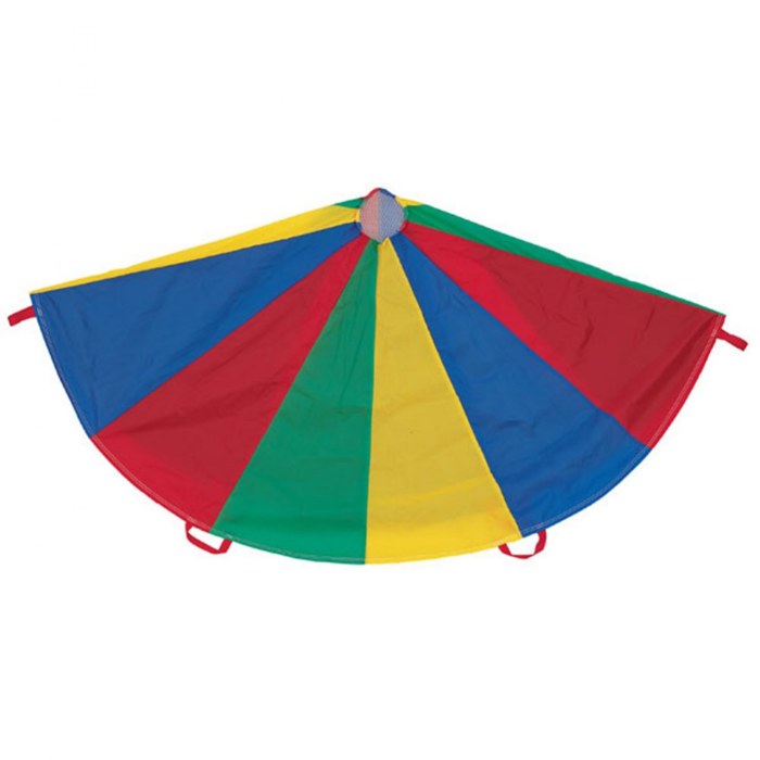 Alternate Image #1 of 20' Rainbow Parachute with 16 Handles