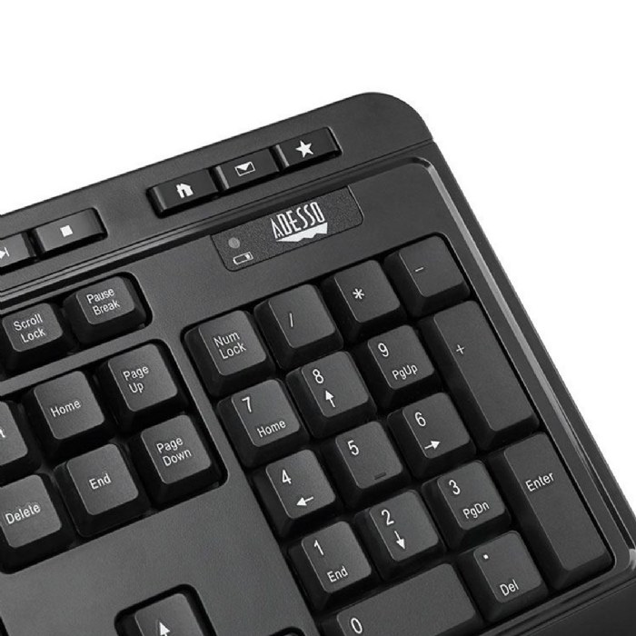 Alternate Image #1 of Antimicrobial Wireless Keyboard and Mouse with Free Kaplan Mouse Pad
