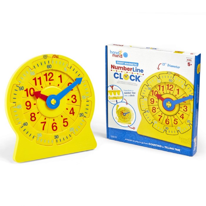 Primary Image of NumberLine Clock&trade; Magnetic Demonstration Clock