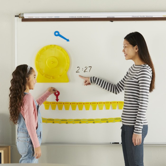 Alternate Image #1 of NumberLine Clock&trade; Magnetic Demonstration Clock