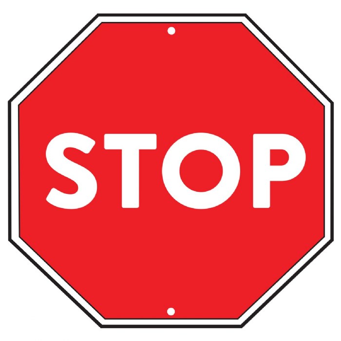 Alternate Image #1 of Stop Sign Poster - Set of 5