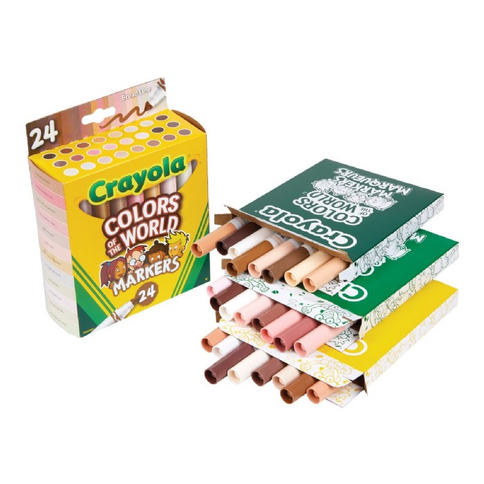 Alternate Image #1 of Crayola&reg; Colors of the World Markers - 24