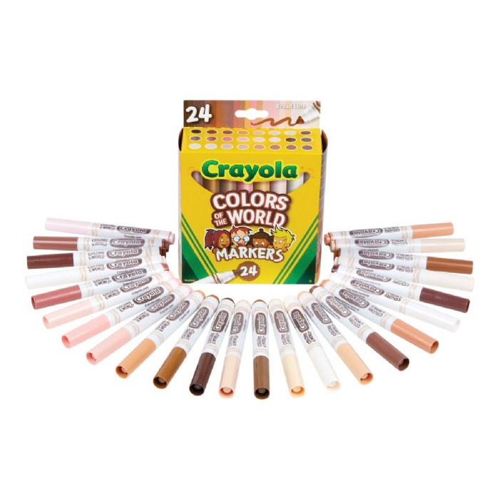 Alternate Image #1 of Crayola&reg; Colors of the World Markers - 24