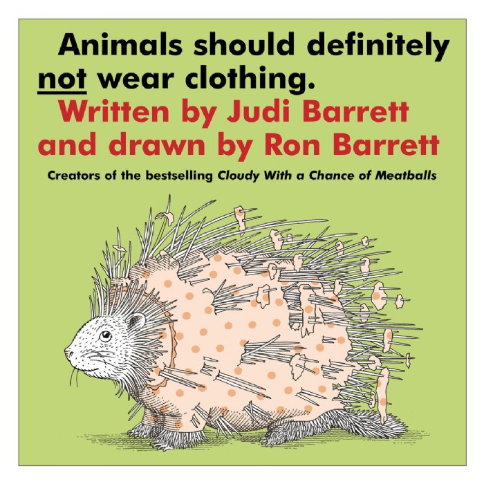 Primary Image of Animals Should Definitely Not Wear Clothing - Board Book