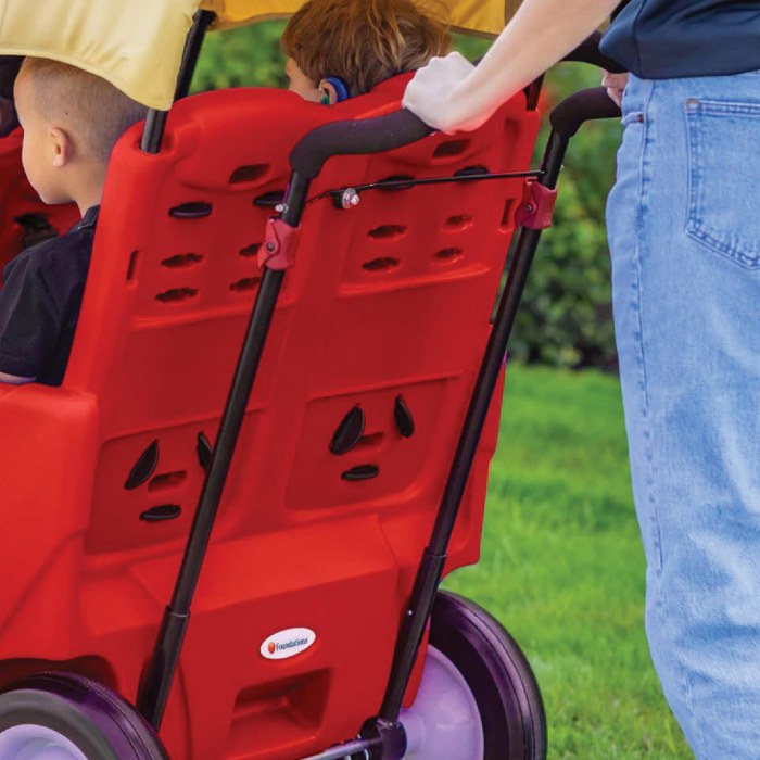 Alternate Image #1 of Gaggle&reg; Parade 4 Child Stroller - Red