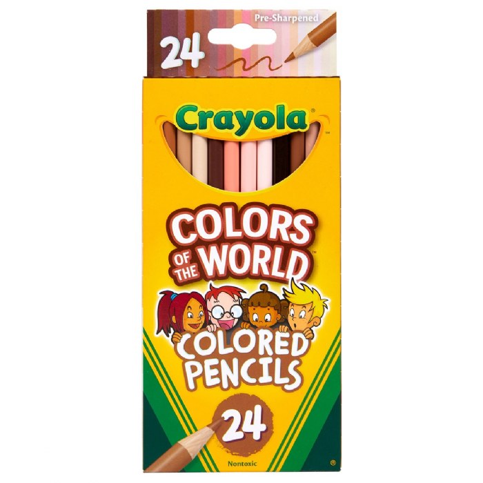 Alternate Image #1 of Crayola&reg; Colors of the World 24-Count Colored Pencils - Set of 4