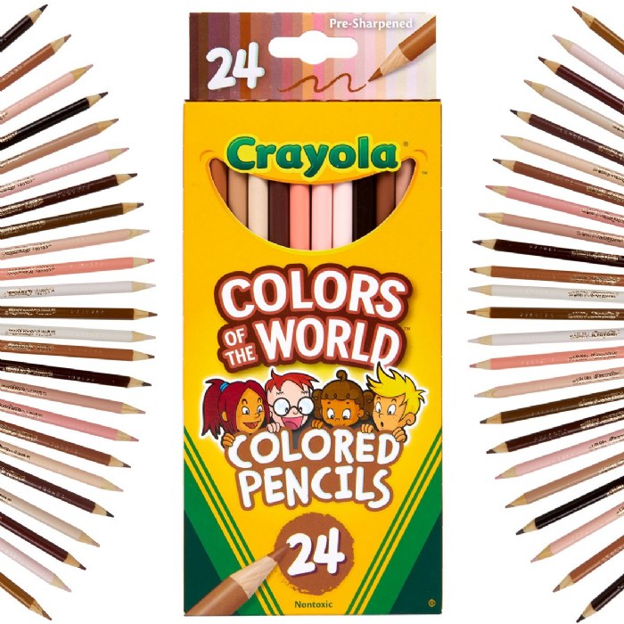 Alternate Image #1 of Crayola&reg; Colors of the World 24-Count Colored Pencils - Set of 4