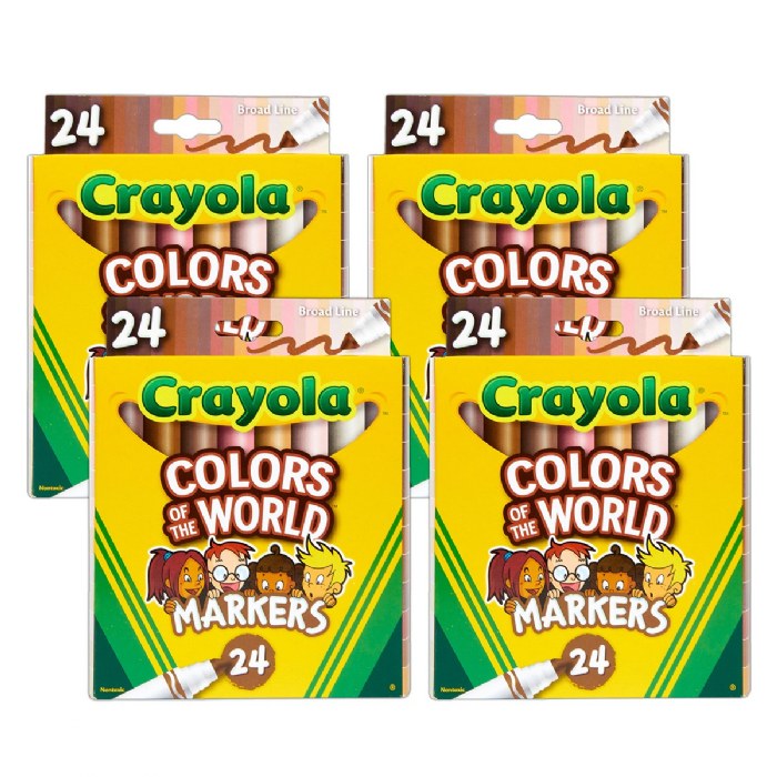 Primary Image of Crayola&reg; Colors of the World Markers - 24 Pack