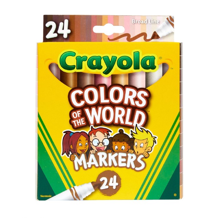 Alternate Image #1 of Crayola&reg; Colors of the World 24-Count Markers - Set of 4