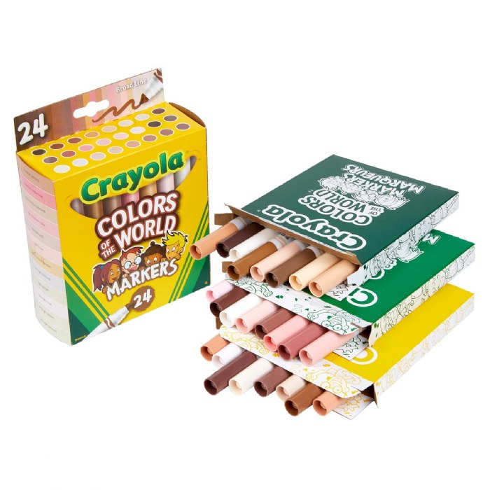 Alternate Image #1 of Crayola&reg; Colors of the World 24-Count Markers - Set of 4