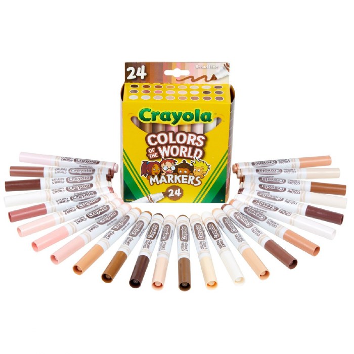Alternate Image #1 of Crayola&reg; Colors of the World 24-Count Markers - Set of 4