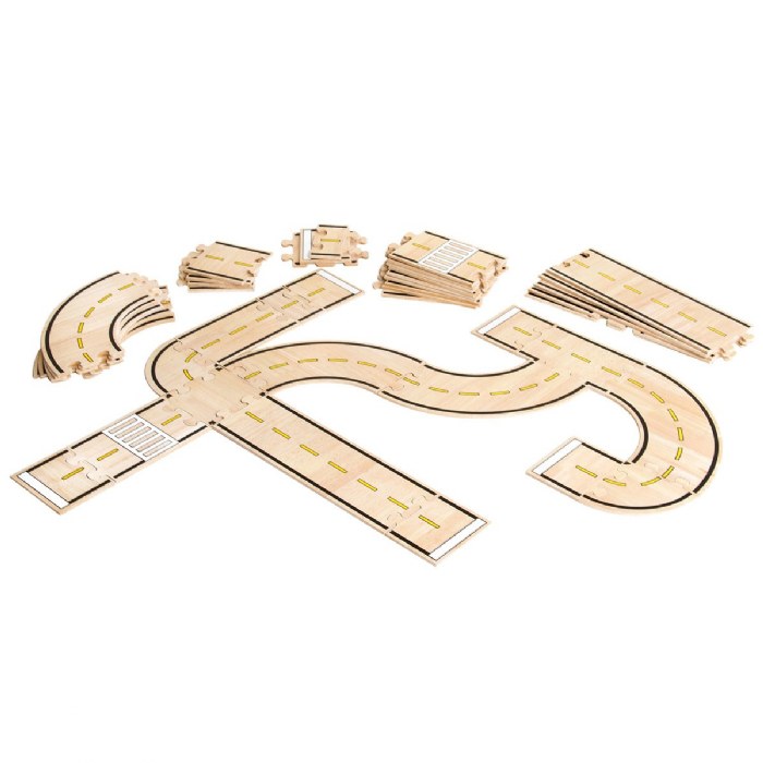 Alternate Image #1 of Double-Sided Roadway System - 42 Piece Set