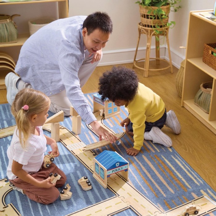 Alternate Image #1 of Double-Sided Roadway System - 42 Piece Set