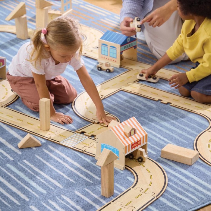 Alternate Image #1 of Double-Sided Roadway System - 42 Piece Set