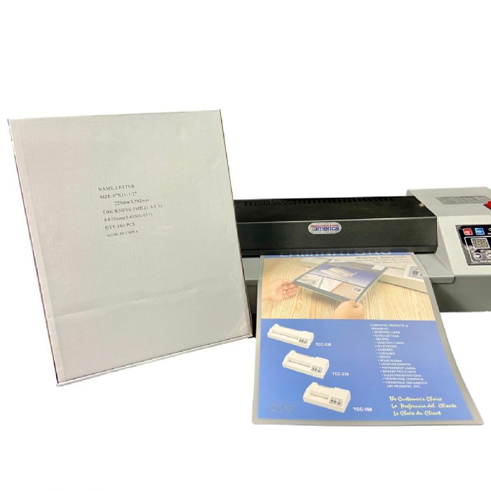 Alternate Image #1 of Hot Laminating Pouches 9" x 11.5" - Package of 100