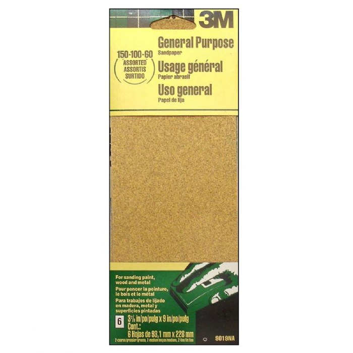 Primary Image of Assorted Sheet Sandpaper - 9" x 11" - 5 Sheets