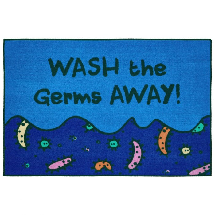 Primary Image of Wash the Germs Away Health & Safety Carpet - 3' x 4'6" Rectangle