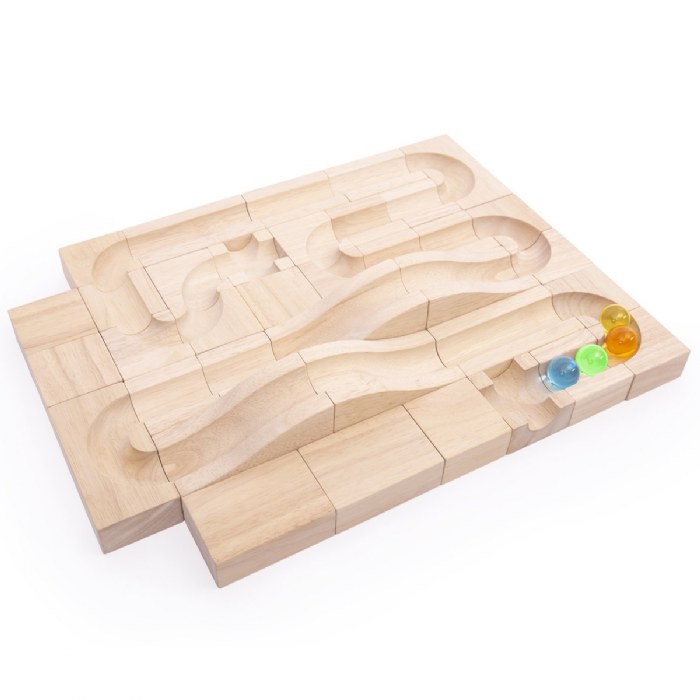 Alternate Image #1 of Unit Block Marble Run - 40 Piece Set