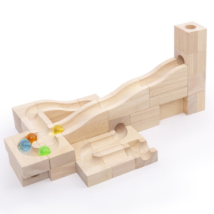 Alternate Image #1 of Unit Block Marble Run - 40 Piece Set