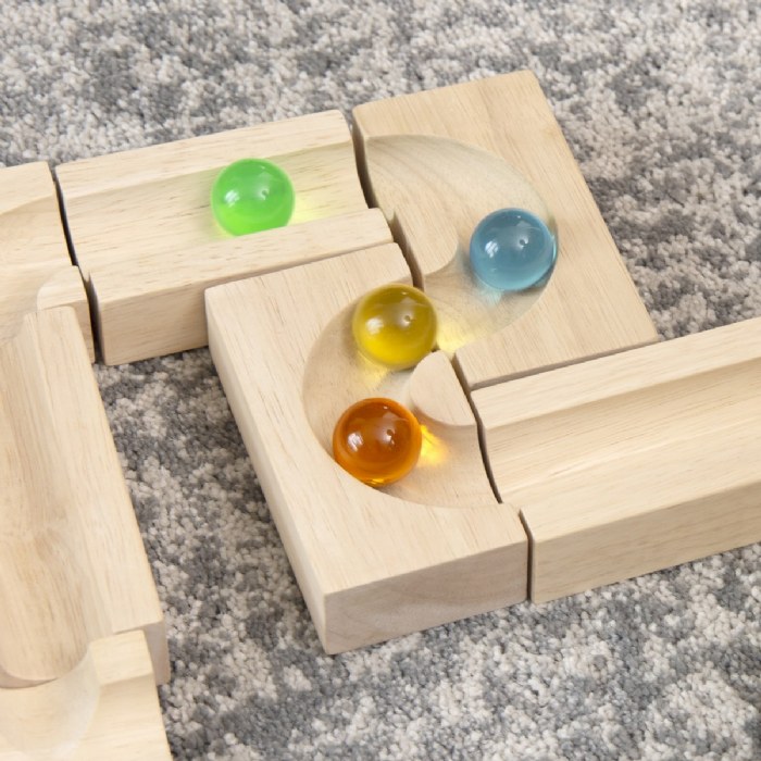 Alternate Image #1 of Unit Block Marble Run - 40 Piece Set