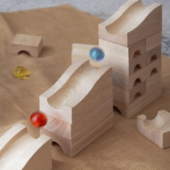 Alternate Image #1 of Unit Block Marble Run - 40 Piece Set