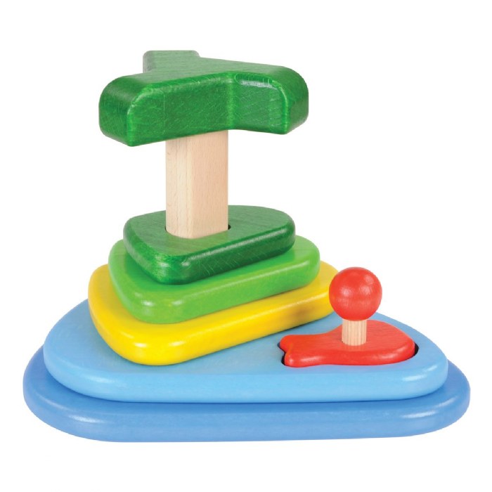 Primary Image of Green Island Wooden Puzzle and Stacker