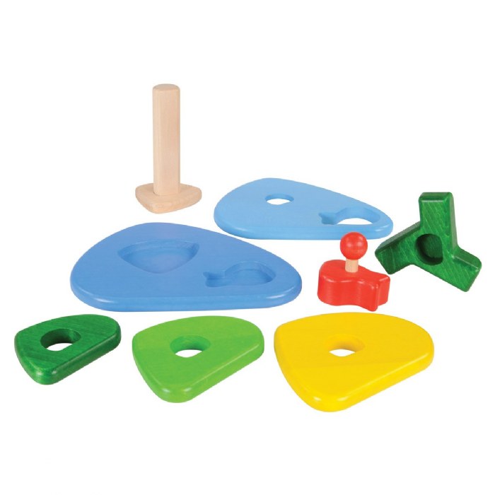 Alternate Image #1 of Green Island Wooden Puzzle and Stacker