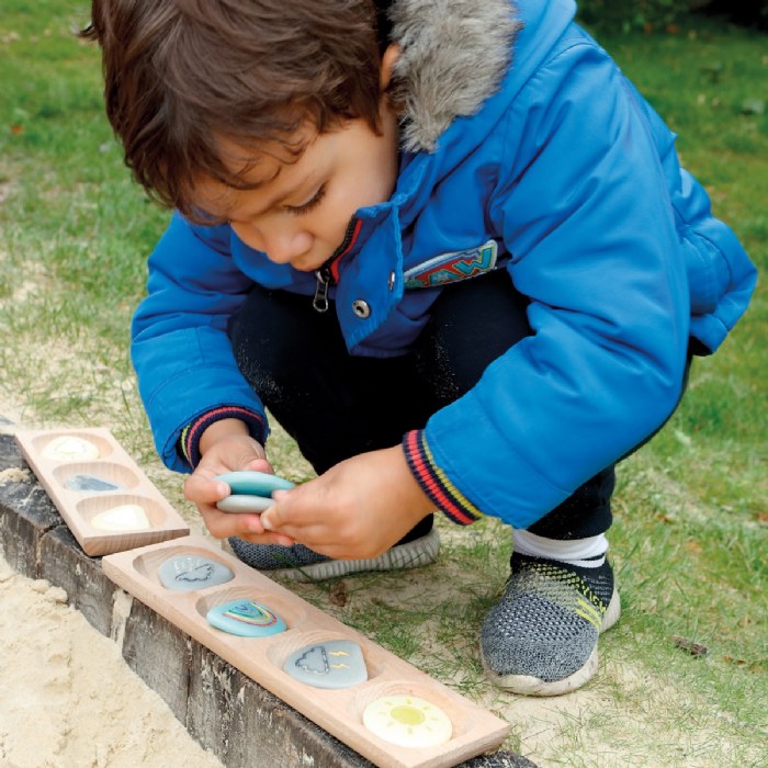Alternate Image #1 of Colorful Weather Stones of 10 Weather Events