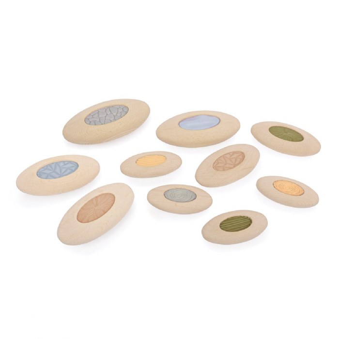 Alternate Image #1 of Jumbo Sensory River Stones - 10 Pieces