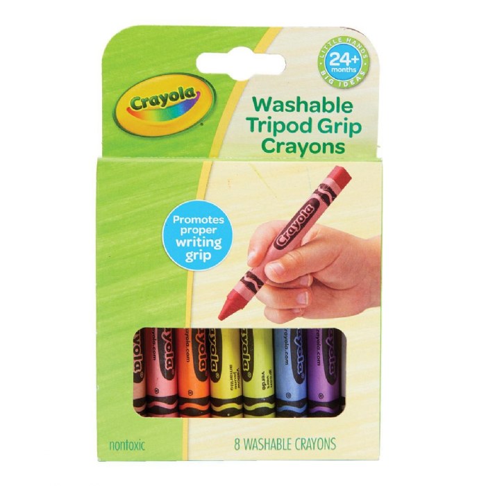 Alternate Image #1 of My First Crayola&trade; Washable Tripod Grip Crayons - 8 Count Crayons - 6 Boxes