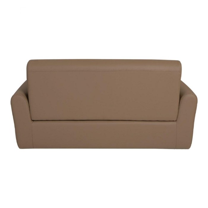 Alternate Image #1 of Toddler Modern Vinyl Couch - Brown
