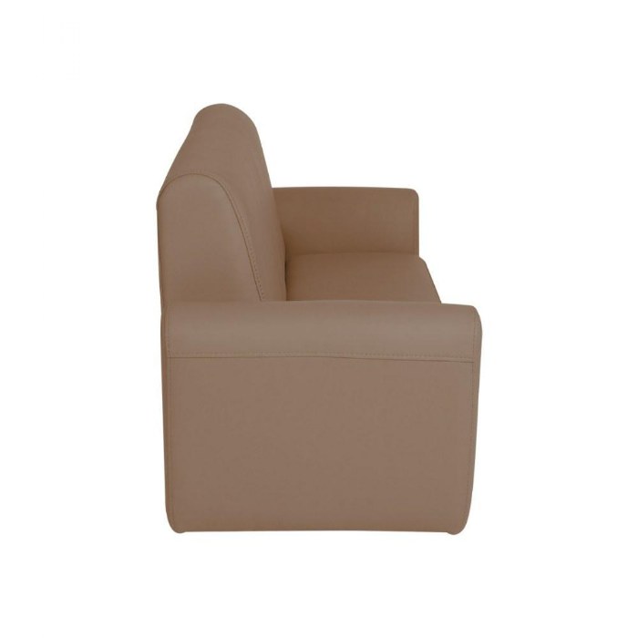 Alternate Image #1 of Toddler Modern Vinyl Couch - Brown
