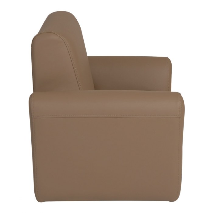Alternate Image #1 of Toddler Modern Vinyl Chair - Brown