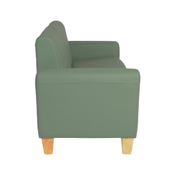 Alternate Image #1 of Modern Vinyl Couch - Green