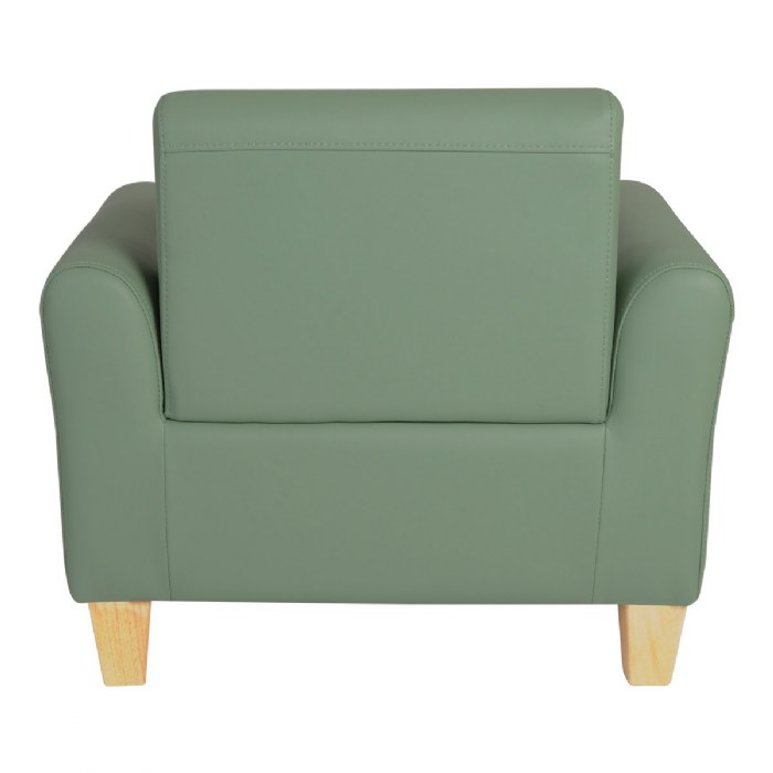 Alternate Image #1 of Modern Vinyl Chair - Green