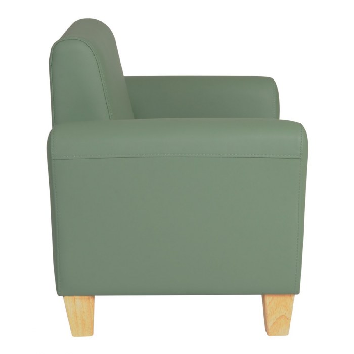 Alternate Image #1 of Modern Vinyl Chair - Green