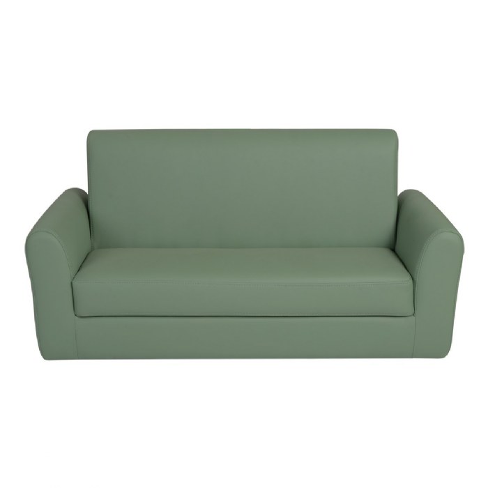 Alternate Image #1 of Toddler Modern Vinyl Couch - Green