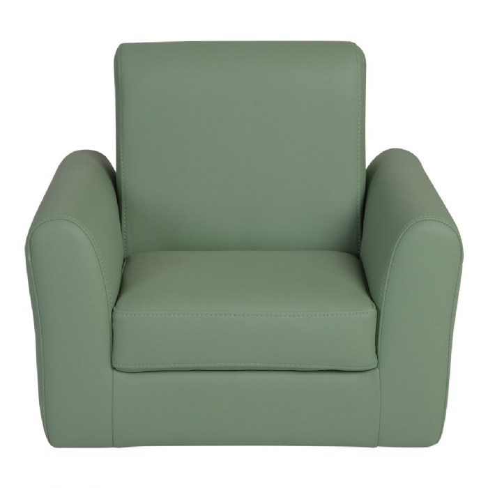 Alternate Image #1 of Toddler Modern Vinyl Chair - Green