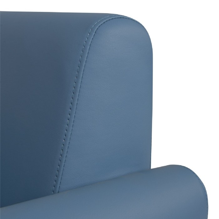 Alternate Image #1 of Modern Vinyl Couch - Blue